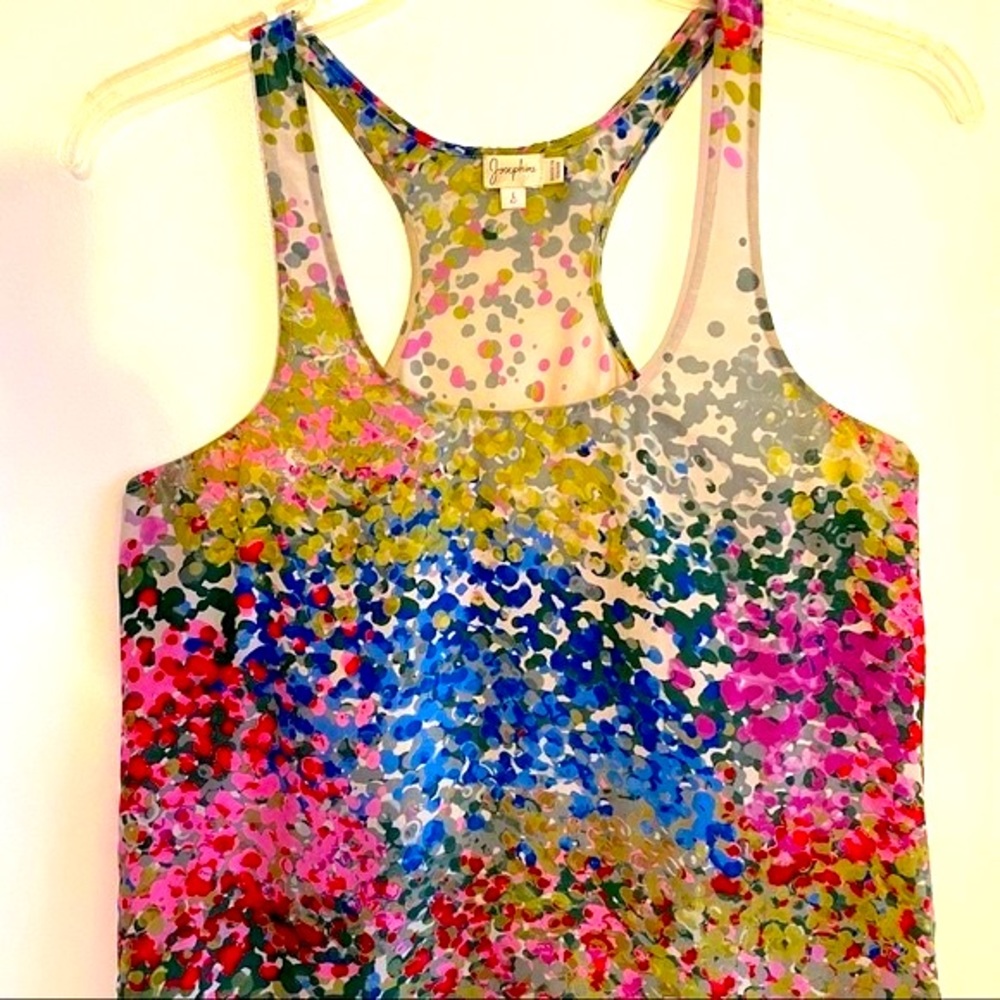 Anthropologie Josephine Silk mini dress or Tunic! Sleeveless with razorback.